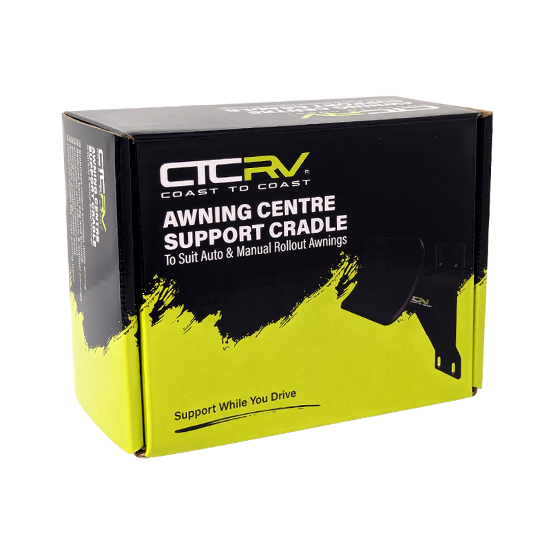 COAST RV Black Aluminium Cradle T/S Auto & Manual Roll Out Awnings