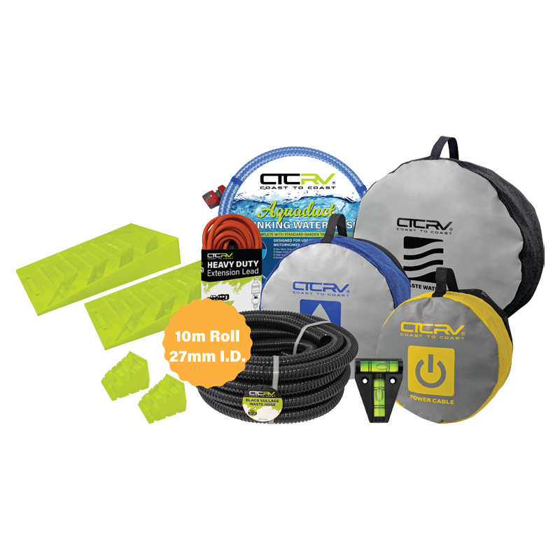 Coast to Coast RV Essentials Caravan Starter Kit with 27 mm Waste Hose