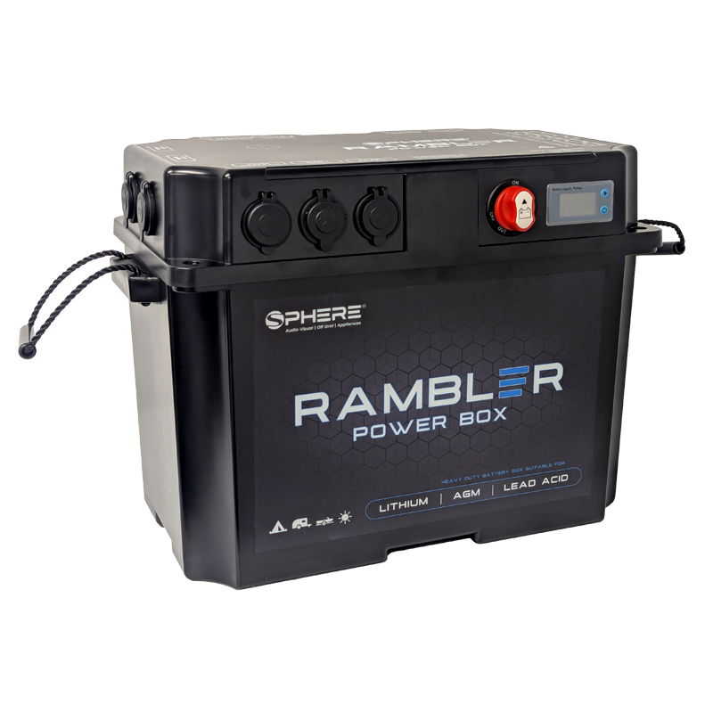 SPHERE RAMBLER Battery Box with Power Accessory Ports & Covers | 455x265x325mm 