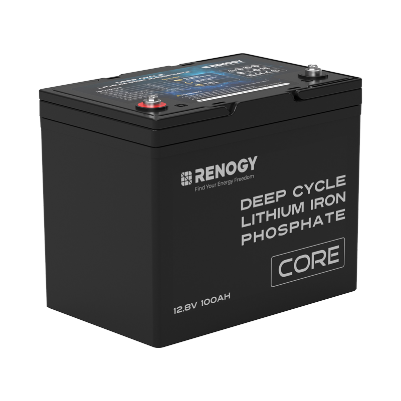 RENOGY CORE | 12V 100Ah LiFePO4 Battery 260x169x211mm. 