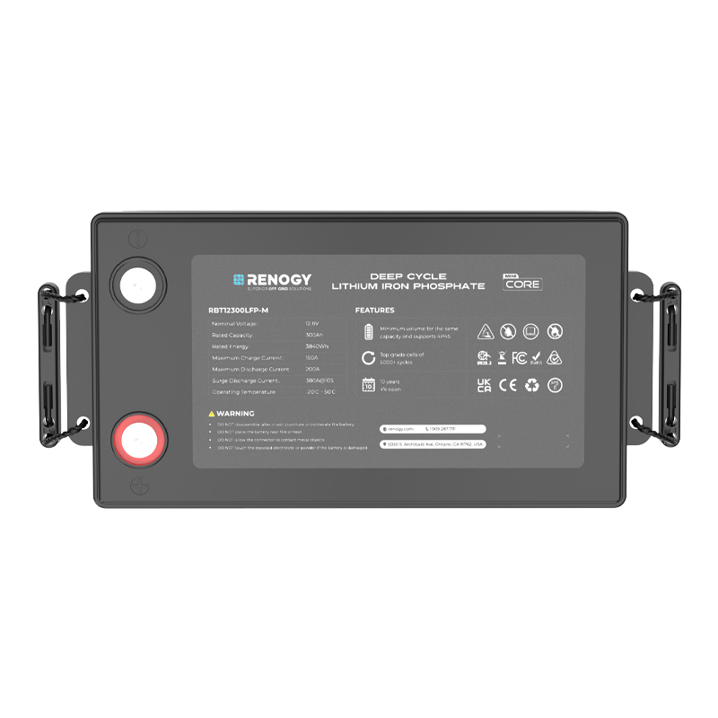 RENOGY MINI | 12V 300Ah LiFePO4 Battery 384x194x253mm