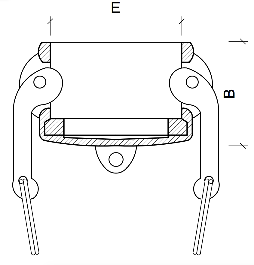 POLY CAMLOCK DC.- Female Coupling Dust Cap - 32mm. 